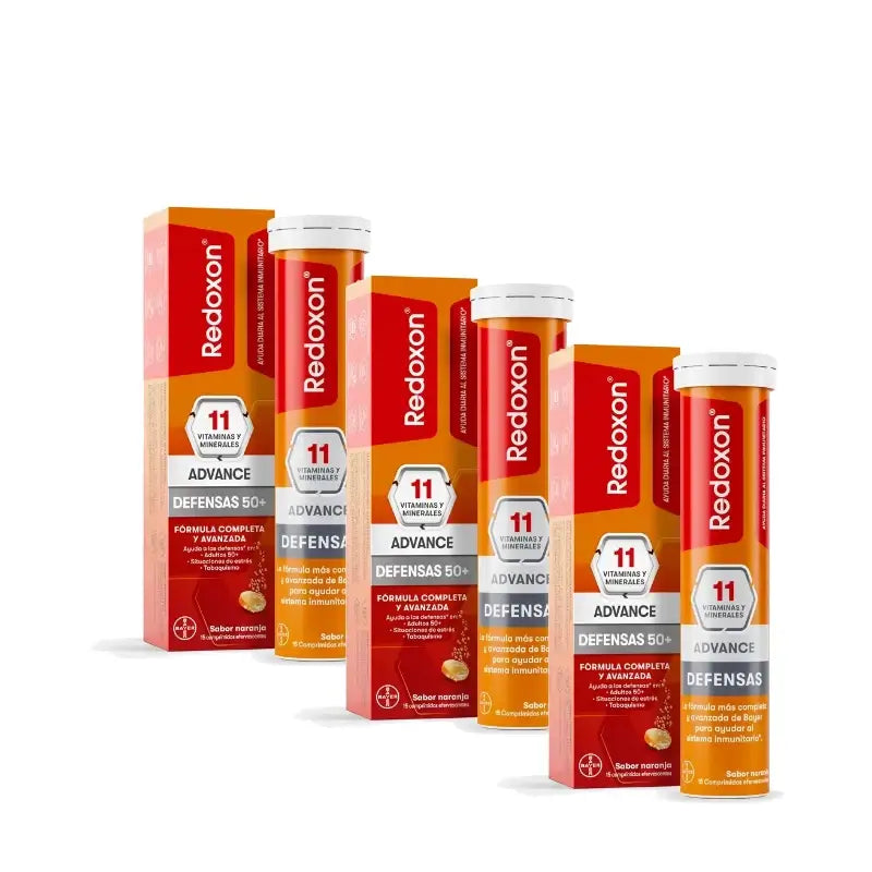 Redoxon Advance, confezione da 3 x 15 compresse effervescenti