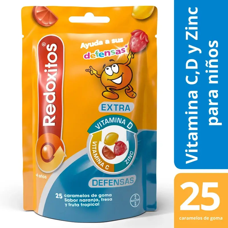Redoxon Redoxitos Extra Defensas +4 anni , 25 gommine