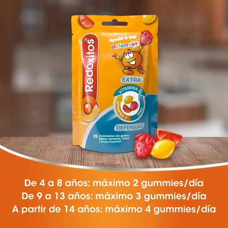 Redoxon Redoxitos Extra Defensas +4 anni , 25 gommine