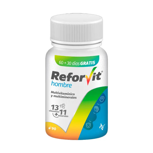 Reforvit Integratore alimentare per il rafforzamento quotidiano, adatto all'età e al sesso degli uomini Formato risparmio, 90 capsule