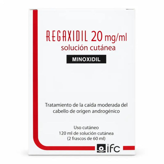 Regaxidil 20 Mg/ ml Minoxidil Soluzione Cutanea 2 Flaconi da 60 ml