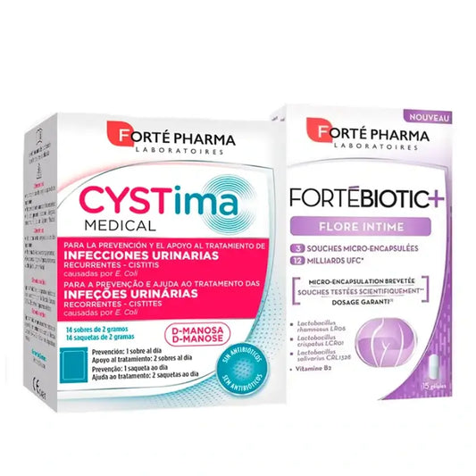 Forté Pharma Impacco intimo Cystima + Fortébiotic Plus