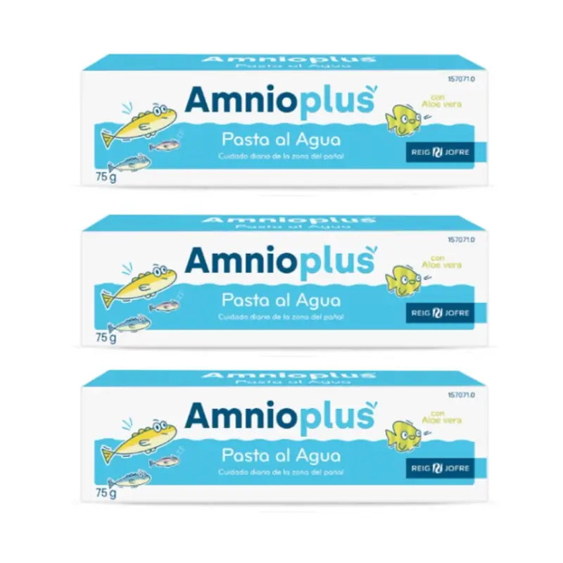Reig Jofre Triplo Amnioplus H2O Pasta a base d'acqua, 3 x 75 G