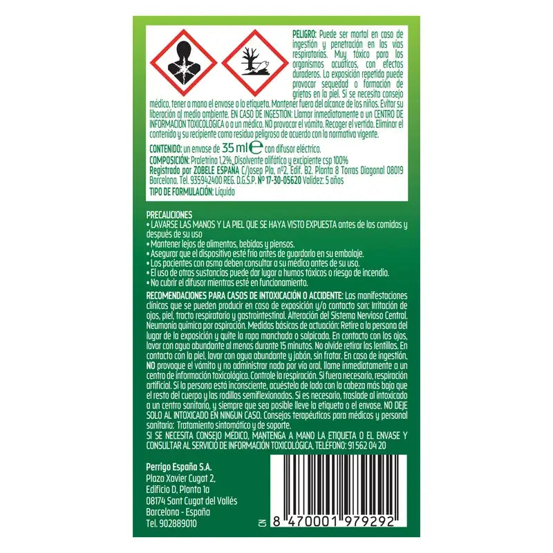 Relec Day & Night Diffusore elettrico di zanzare e liquido repellente per zanzare, 35 ml