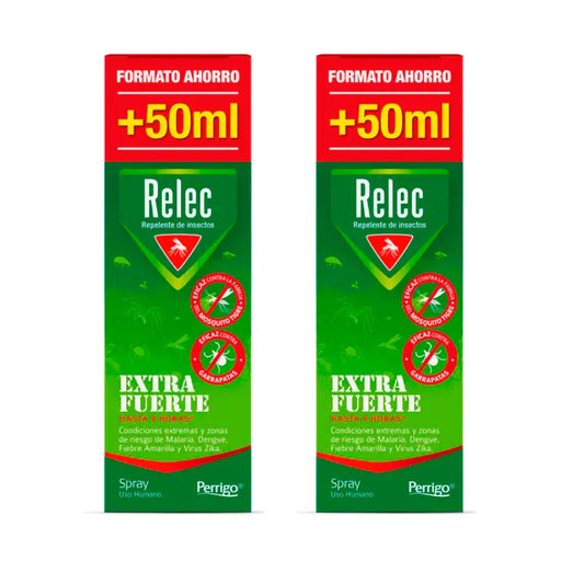 Relec Duplo Spray antizanzare extra forte, 2 x 125 ml