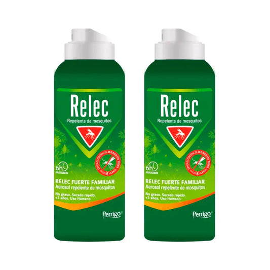 Relec Duplo Spray antizanzare forte per la famiglia, 2 x 125 ml