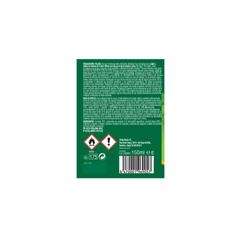 Relec Fuerte Familiar Spray antizanzare, 125 ml