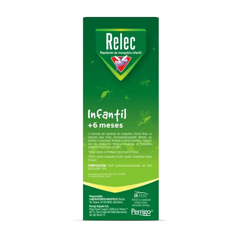 Relec Spray antizanzare per neonati, 100 ml (+ 6 mesi)