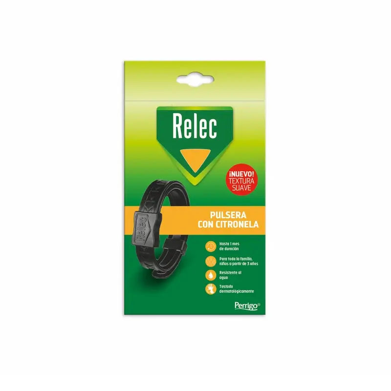 Polsino antizanzare Relec Citronella Nero