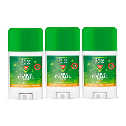 RelecTriplo Strong Family Stick repellente per zanzare, 3 x 50 ml