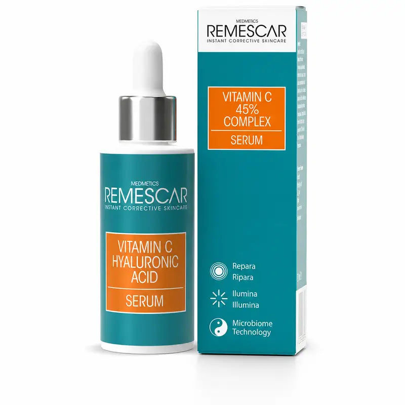 Remescar Siero riparatore alla vitamina C e all'acido ialuronico, 30 ml