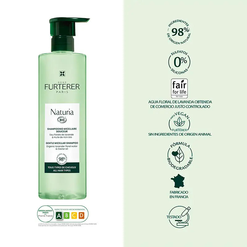 Rene Furtereria Naturia Shampoo equilibrante extra delicato, 400 ml
