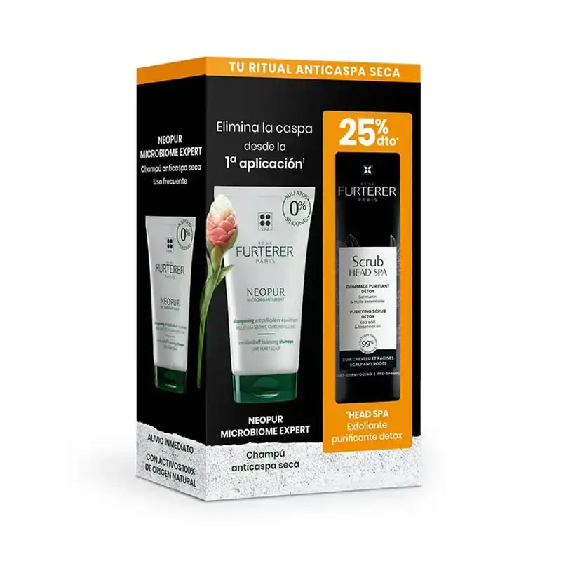 Rene Furterer Neopur Shampoo secco antiforfora150Ml + Head Spa Gommage esfoliante purificante detox 150Ml