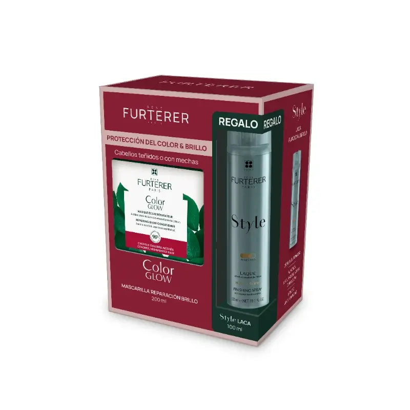 René Furterer Rf Pack Color Glow Maschera 200 ml + Style Lacca 100 ml