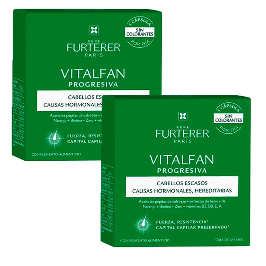 Rene Furterer Vitalfan Perdita progressiva dei capelli, confezione da 2 x 30 capsule