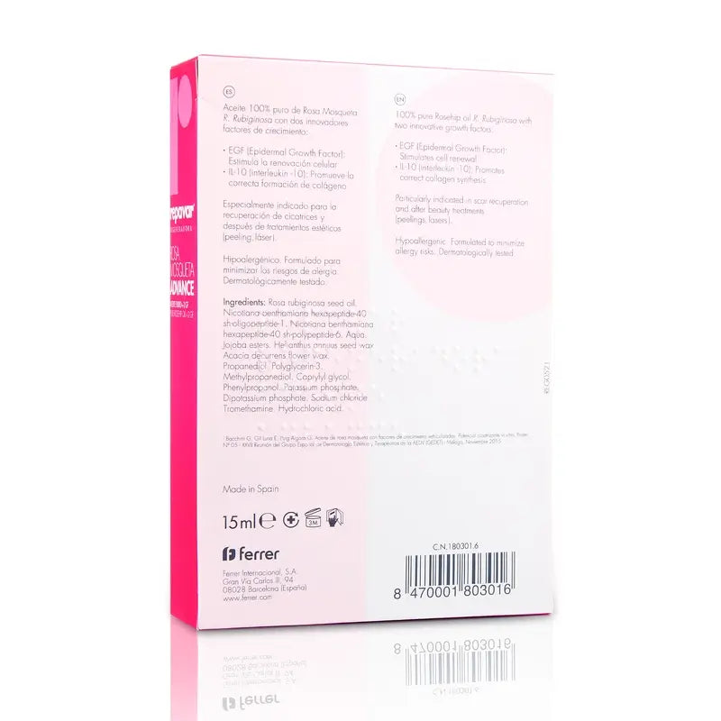 Repavar Olio di Rosa Mosqueta rigenerante puro Advance 15 ml