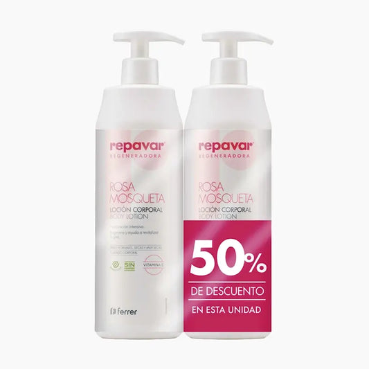 Repavar Lozione rigenerante per il corpo 2ªud 50% Prom 2X500Ml