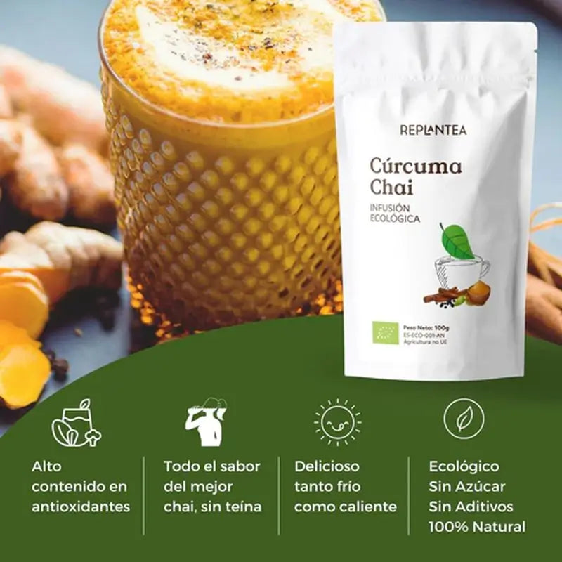 Rethink Chai alla curcuma biologico, 100 g