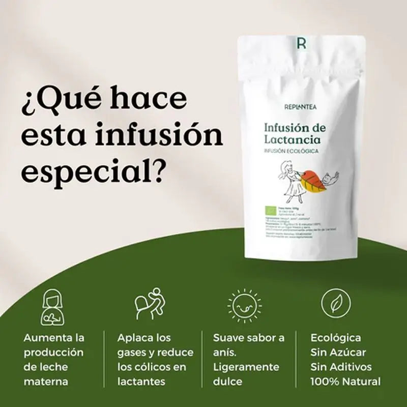 Replantea Infuso biologico per l'allattamento, 100 g