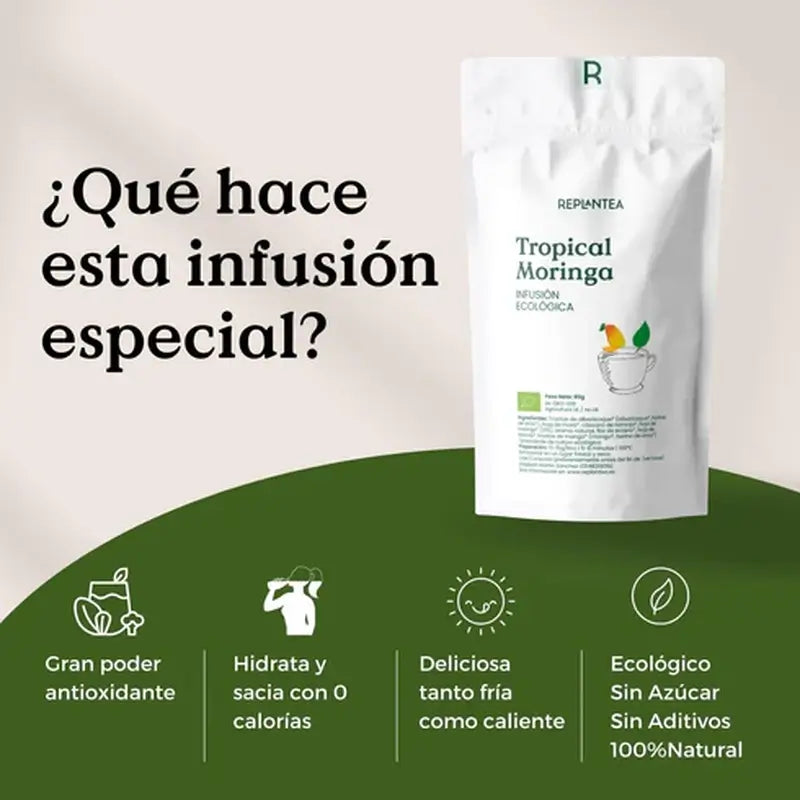 Infuso di moringa e mango biologico Replantea, 100 g