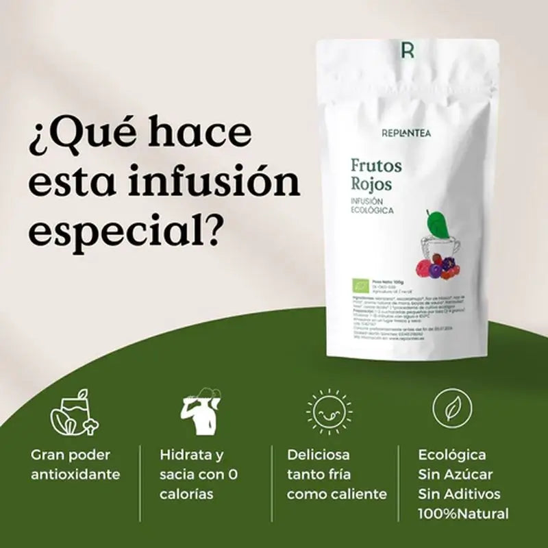 Infuso di frutti rossi biologico Replantea, 100 g