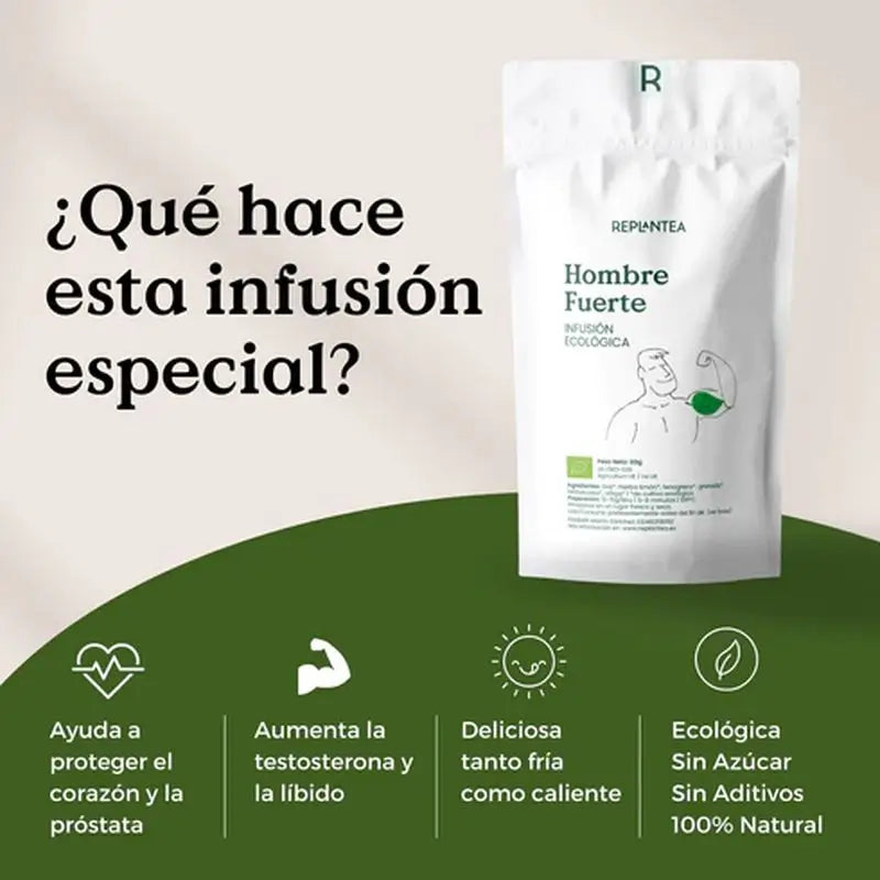Replantea Infuso uomo forte biologico, 80 g