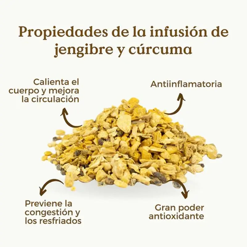 Rethink Infuso biologico di zenzero e curcuma 1, 100 g