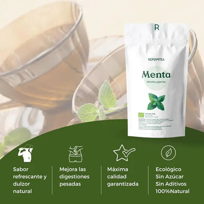 Infuso di menta piperita biologico Replantea, 100g