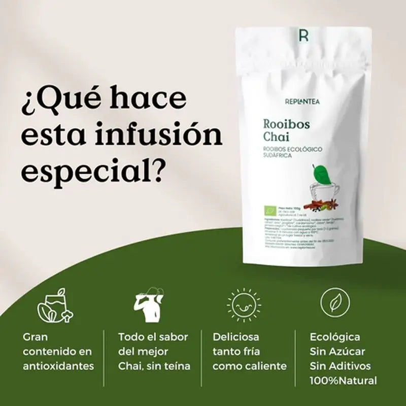 Replantea Rooibos Chai Ecologico, 100 g