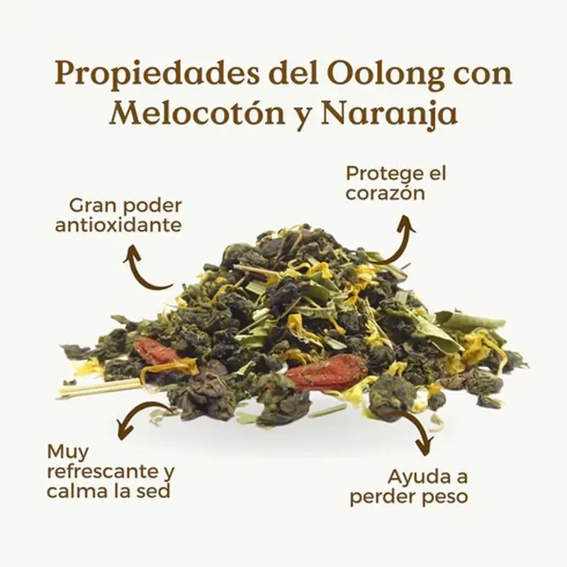 Replantea Tè blu Oolong con arancia e pesca, 100 g