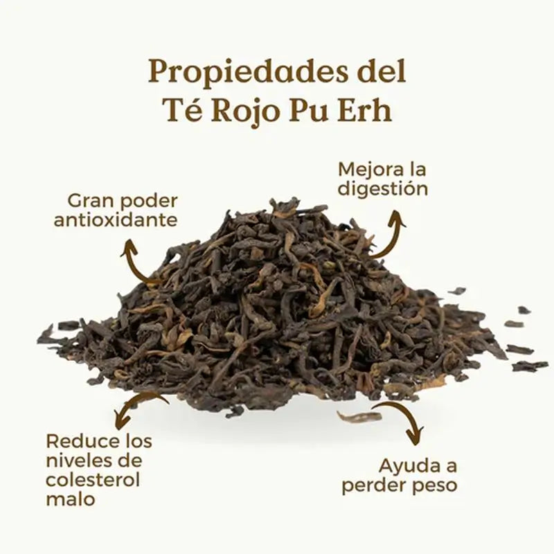Tè Pu Erh rosso biologico Replantea, 100 g