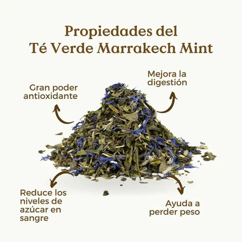Replantea Tè verde Marrakech Menta Biologico, 90g