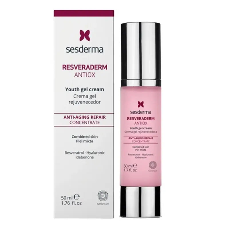 Sesderma Resveraderm Antiox Crema Gel Ringiovanente, 50 ml