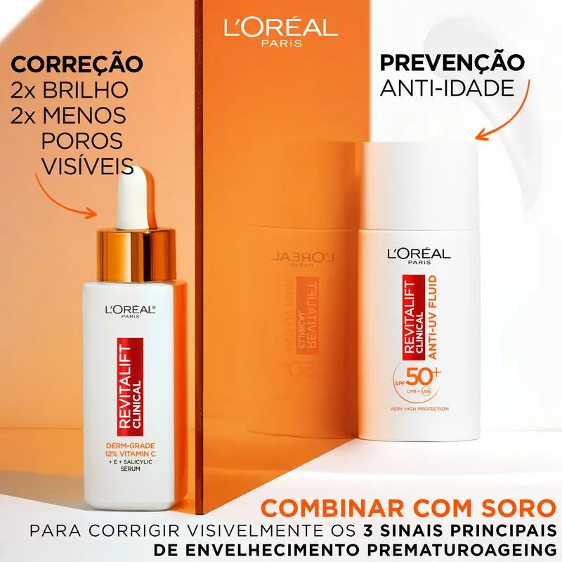 L'Oréal Paris Revitalift Clinical Anti-Uv Fluido Idratante Quotidiano con Vitamina C