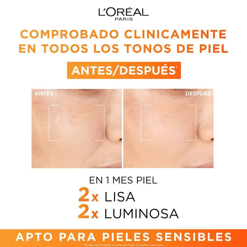 L'Oréal Paris Revitalift Clinical Serum [Siero antirughe] Con il 12% di vitamina C pura + vitamina E + acido salicilico.
