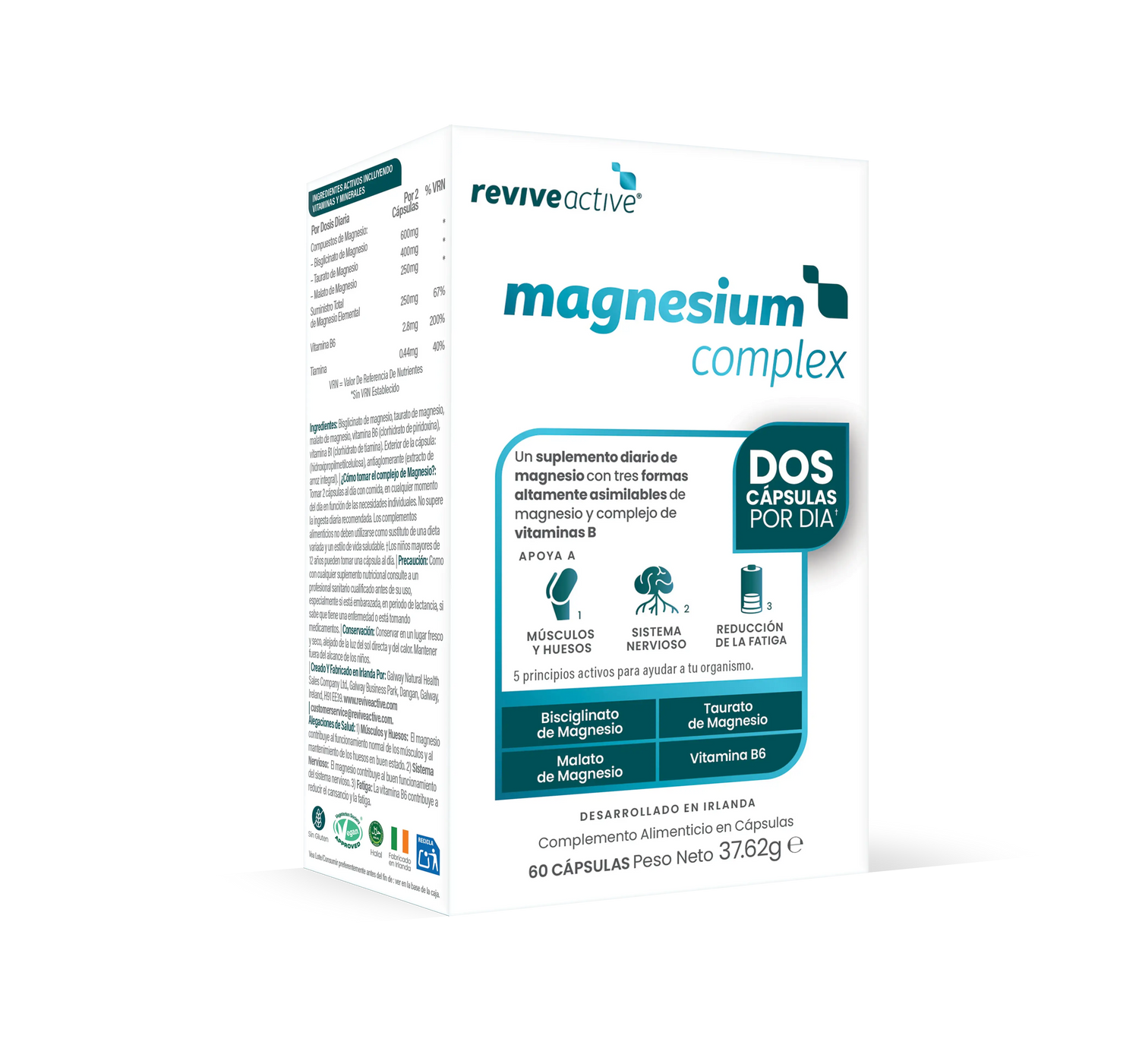 Revive Active Tri-Magnesio Complex + B6, 60 capsule