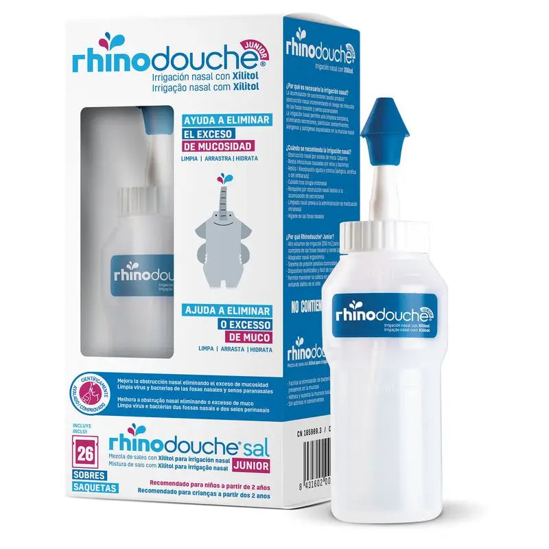 Rhinodouche Junior Irrigatore nasale 250 ml + Sale Junior 26 bustine
