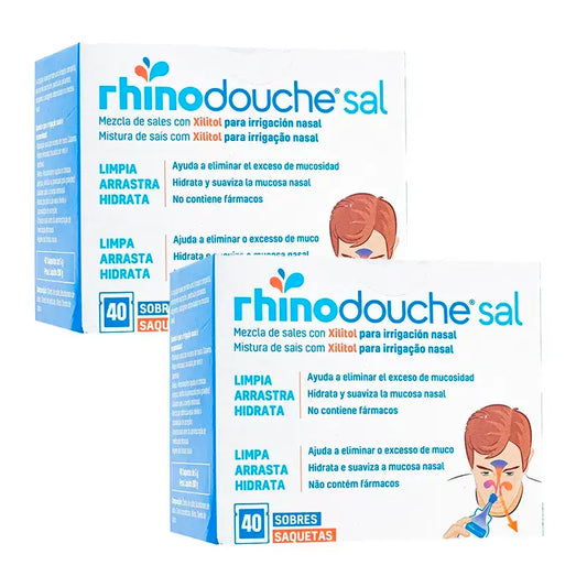 Impacco di sale Rhinodouche , 2 x 40 bustine