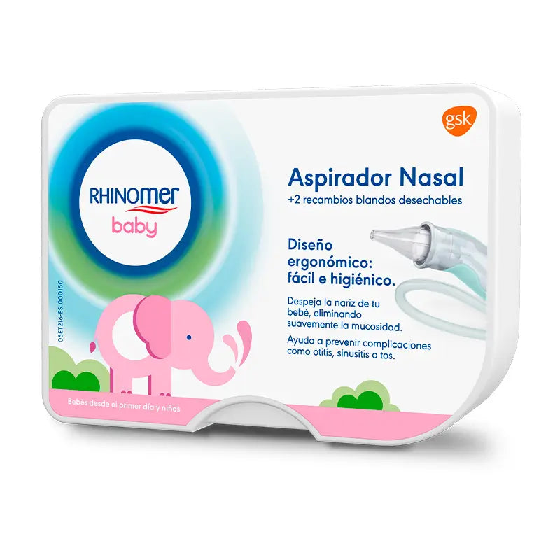 Rhinomer Baby Aspiratore nasale per bambini + 2 ricariche morbide