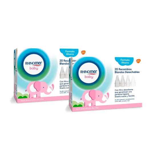 Rhinomer Baby - Ricambi per aspiratore nasale, 20 pezzi, confezione da 2