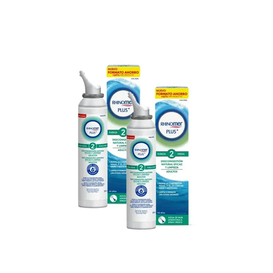 Rhinomer Plus+ F2 Adulti, 200 ml, confezione da 2