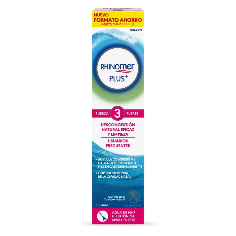 Rhinomer Plus+ F3 Formato economico per utenti frequenti , 200 ml