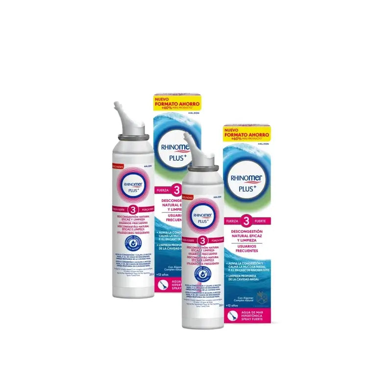 Rhinomer Plus+ F3 per uso frequente, 200 ml, confezione da 2
