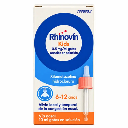 Rhinovin Infantil 0,5 mg/ ml Soluzione in gocce nasali 1 flacone da 10 ml