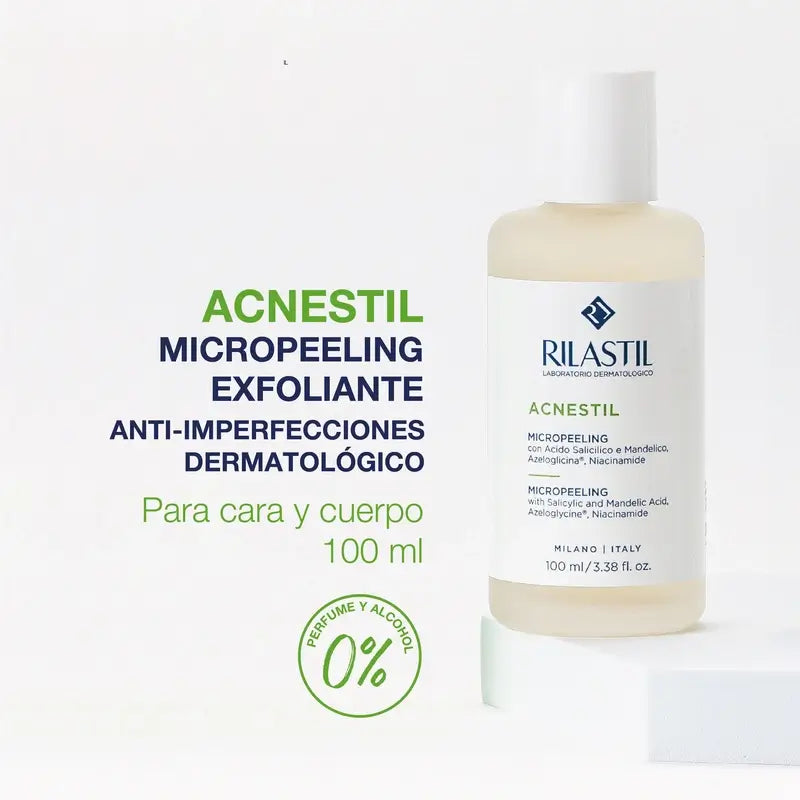 Rilastil Acnestil Micropeeling Esfoliante e Seboregolatore , 100 ml