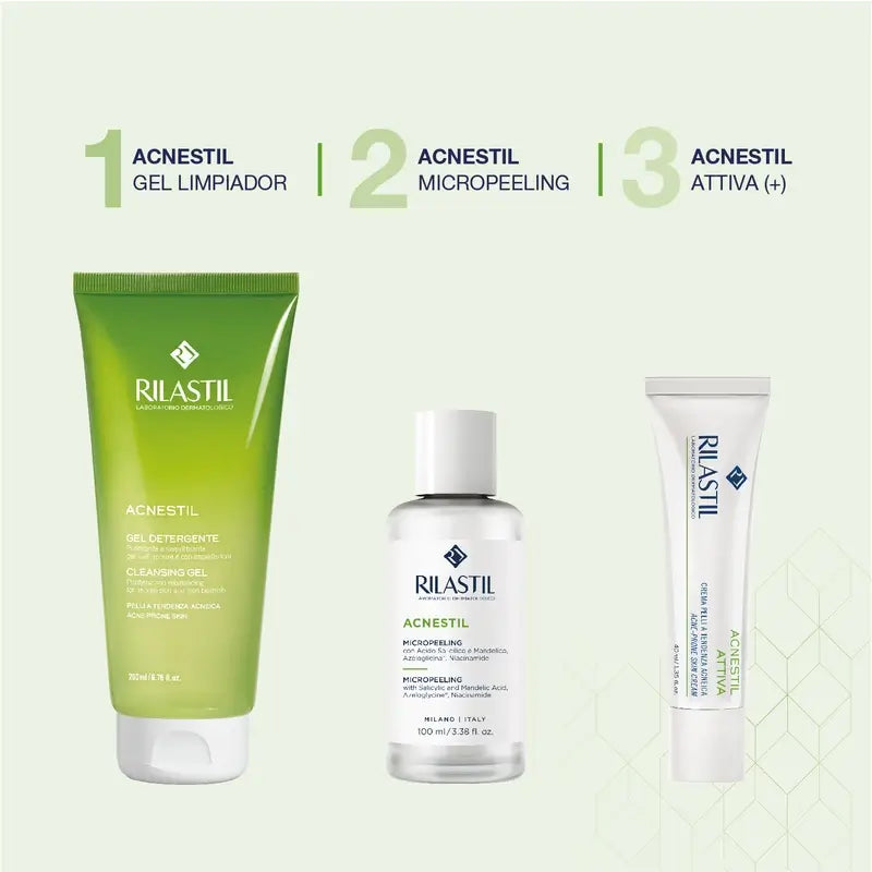 Rilastil Acnestil Micropeeling Esfoliante e Seboregolatore , 100 ml