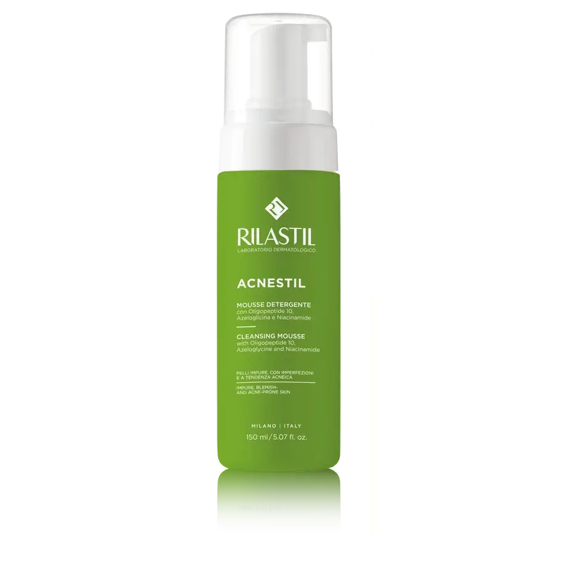 Rilastil Acnestil Mousse detergente seboregolatrice 150 Ml