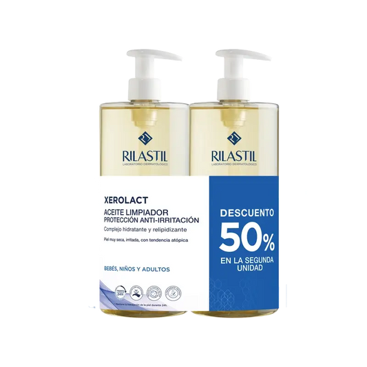 Rilastil Duplo Xerolact Oil 2A Sconto 50% 1L, 1000ml + 1000ml