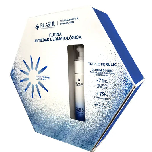 Rilastil Radiance Christmas Pack, 30 ml + 10 fiale x 1,5 ml