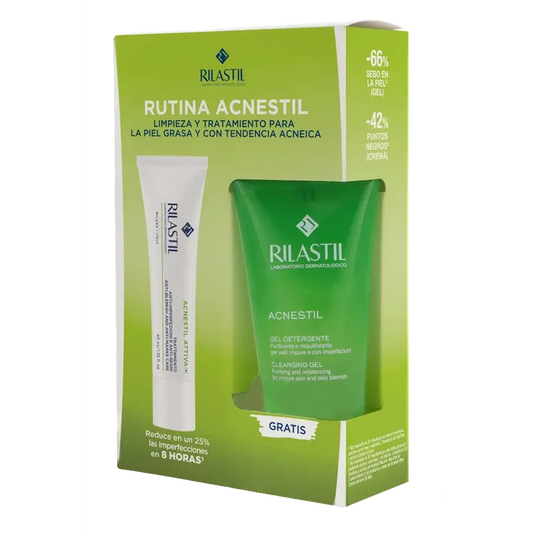 Rilastil Acnestil Acne Routine Pack, 40 ml + 50 ml